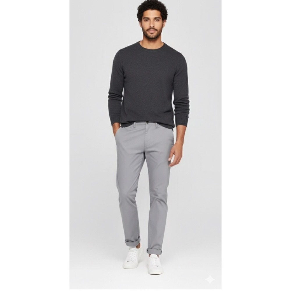 Size 30x32 Men's Every Wear Slim Fit Chino Pants - Goodfellow Black 30x32